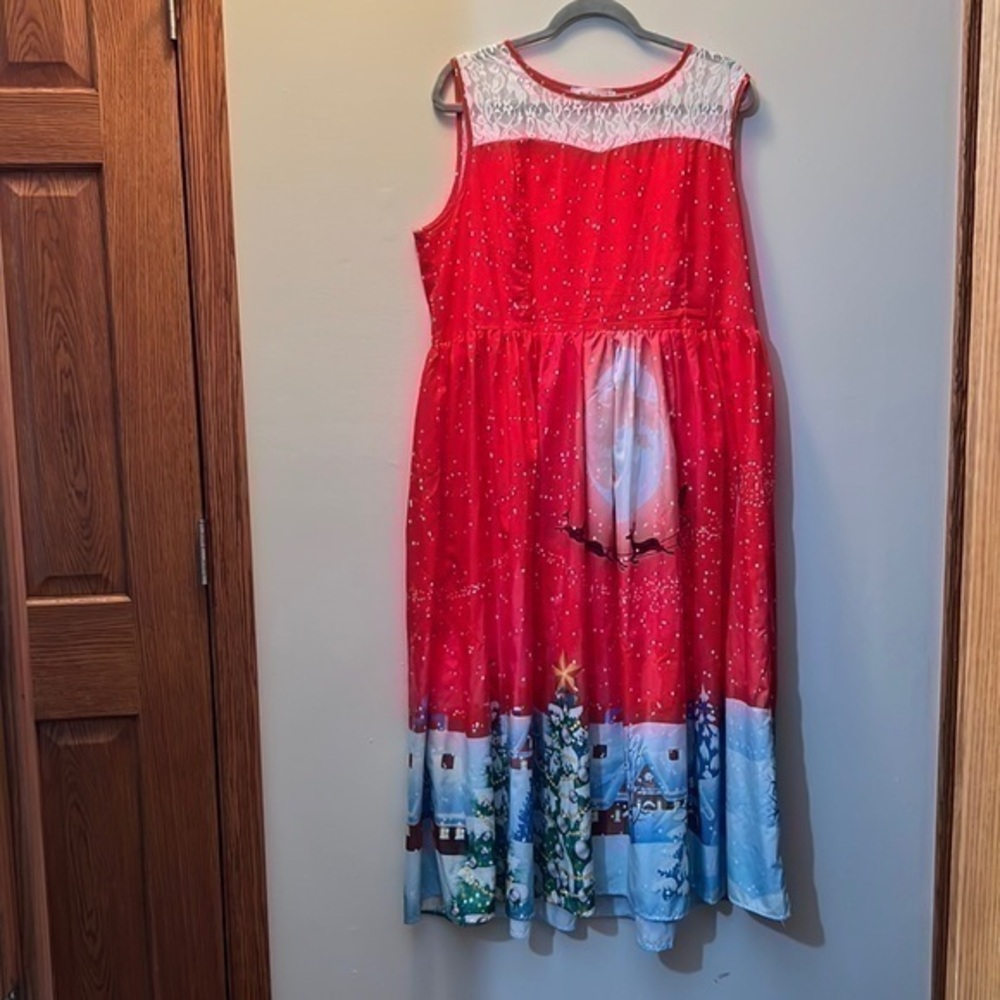 Christmas dress side zip size 18